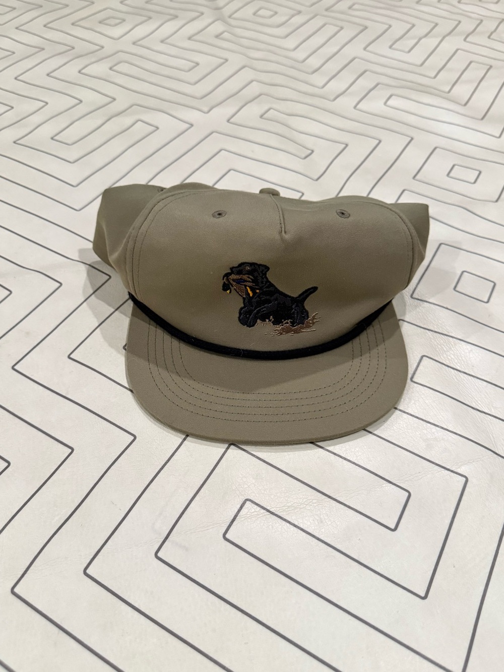 Duck Camp Retriever Dog Rope Snap Back Hat